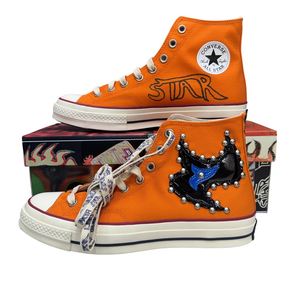 Converse Chuck 70 Hi Come Tees Unisex Mens10/Womens12 Sun Orange High Top - Picture 1 of 12
